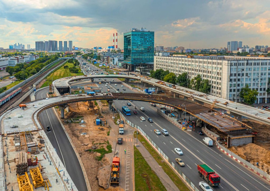 Город москва волгоградский проспект. Эстакада на Волгоградском проспекте. Эстакада‑съезд с мсд на Волгоградский проспект в Москве. МКАД Волгоградский проспект. Московский скоростной диаметр Каширское шоссе.